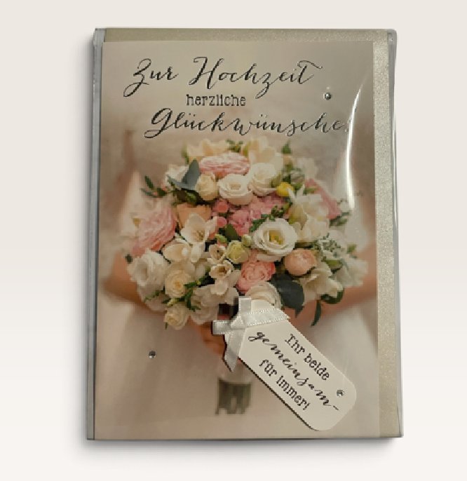 Gl�ckwunschkarte zur Hochzeit
