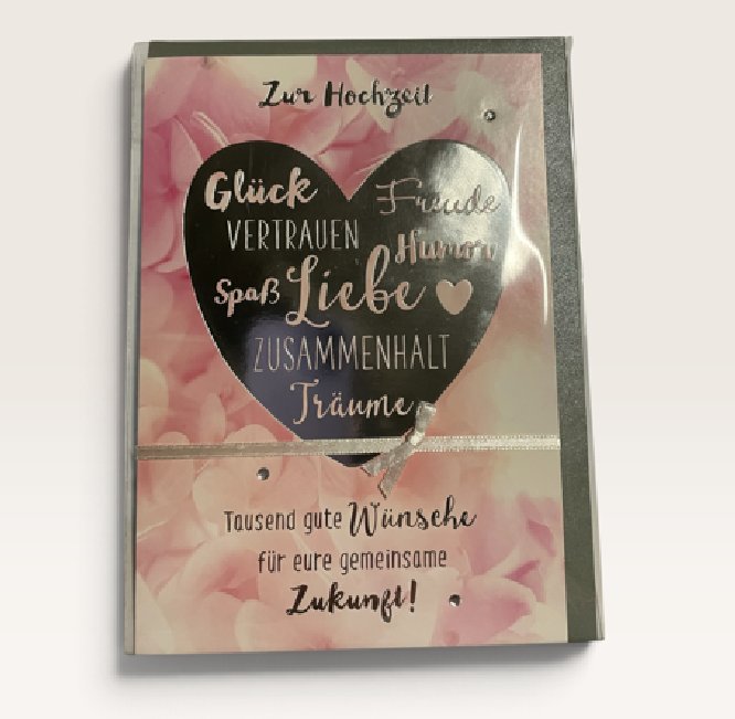 Gl�ckwunschkarte zur Hochzeit