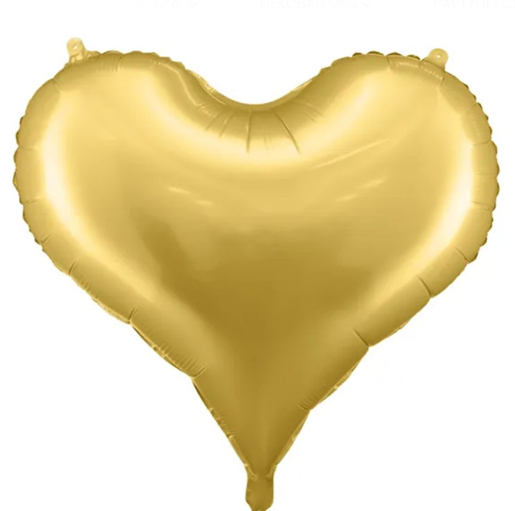 Ballon XXL - Herz - Gold - 75 cm