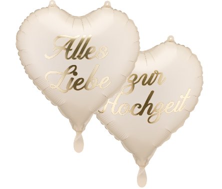 Folienballons zur Hochzeit, 2 St�ck