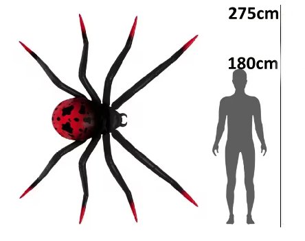 Spinne als Ballon XXL