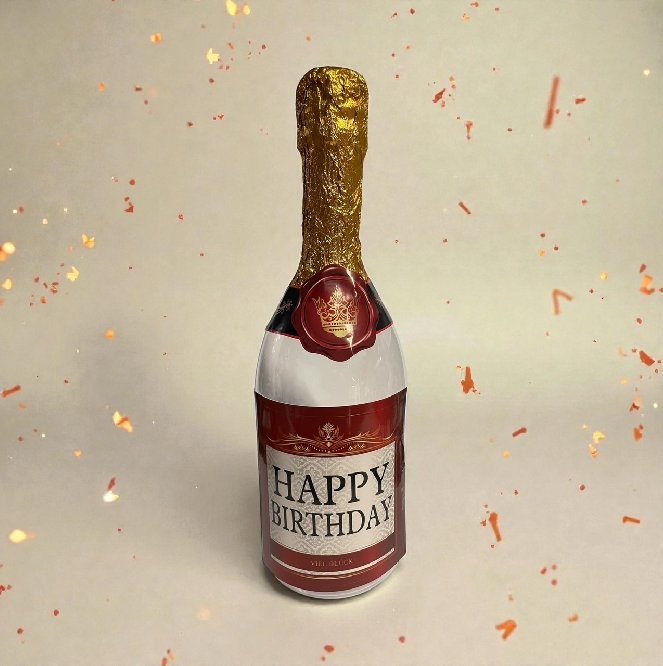 Flasche zum Geburtstag - bef�llbar