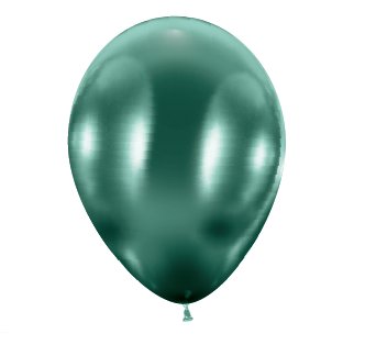 10 Luftballons 33cm - Grn Metallic
