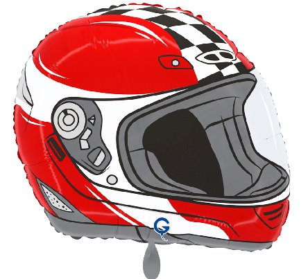 Folienballon Motorradhelm