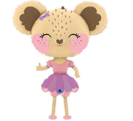Airwalker Maus als Ballerina