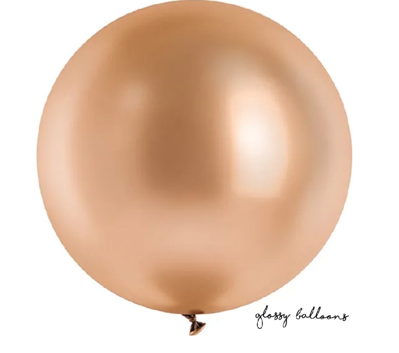 Riesenballon - � 100cm - Glossy - Rosegold