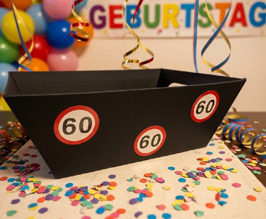 Geschenkschachtel zum 60.Geburtstag