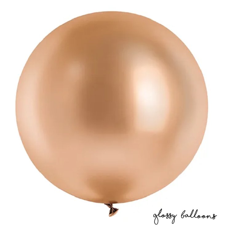 Riesenballon - � 60cm - Glossy - Rosegold