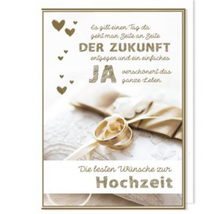 Groe Karte zur Hochzeit