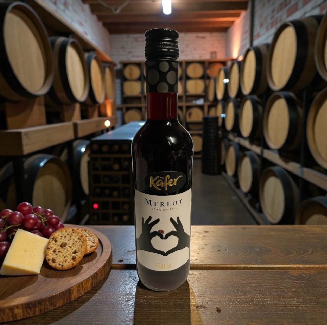 K�fer Merlot Wein, 250ml
