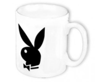 Playboy Kaffeebecher, wei