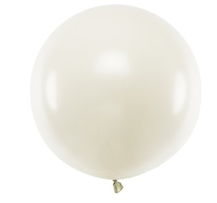 Riesenballon 60cm - Pastell Creme
