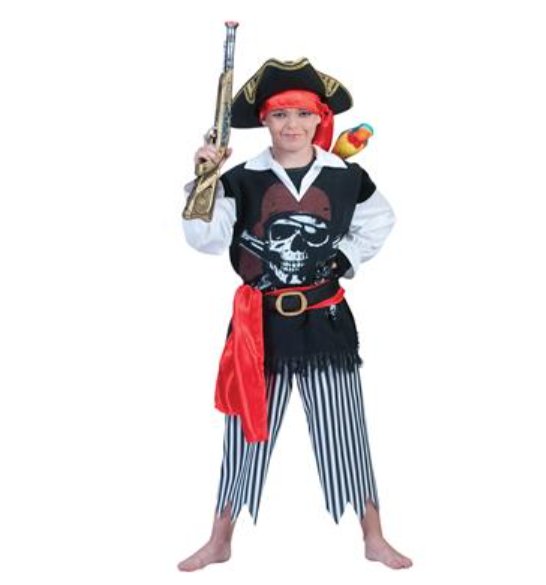 Kinder Kostm Pirat fr Jungen, Gr.140