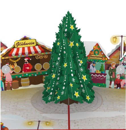 Pop-Up Karte Weihnachtsmarkt