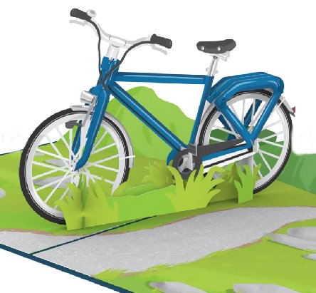 Pop-Up Karte Fahrrad