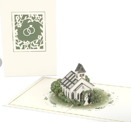 Pop-Up Karte Hochzeitskapelle