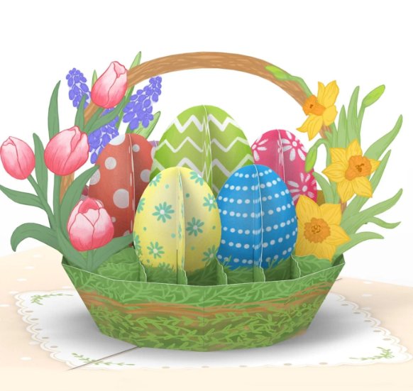 Pop-Up Karte Ostern - Ostereier