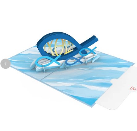 Christlicher Fisch Pop-Up Karte