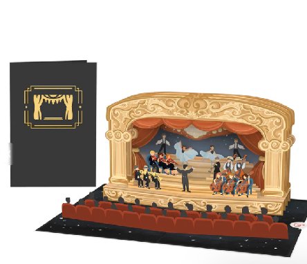 Pop-Up Karte Theater