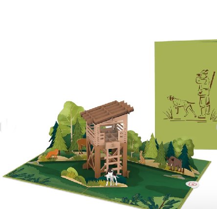 Pop-Up Karte Jger