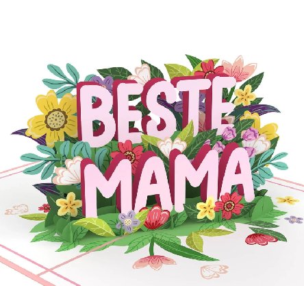 Beste Mama Pop-Up Karte