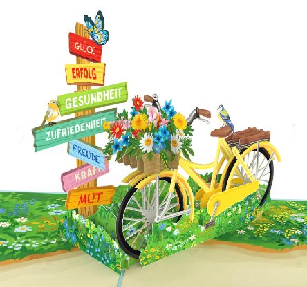 Pop-Up Karte Gute Wnsche