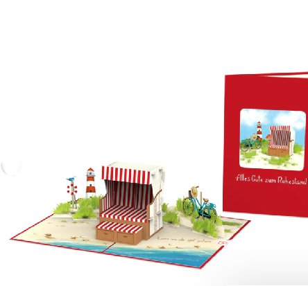 Pop-Up KarteAlles Gute zum Ruhestand