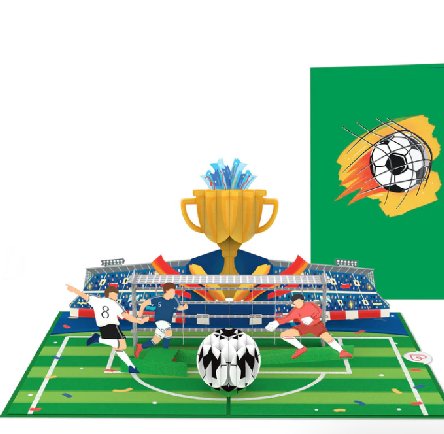 Pop-Up Karte Fuball Champions