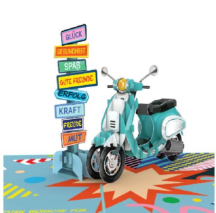 Jugendweihe Pop-Up Karte