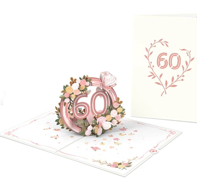 Pop-Up Karte Diamantene Hochzeit