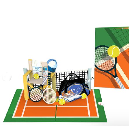 Pop-Up Karte Tennis