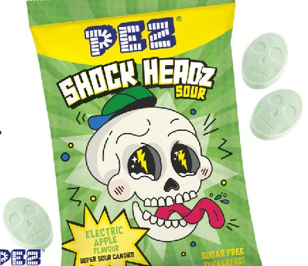 PEZ Shock Headz gr�ner Apfel,