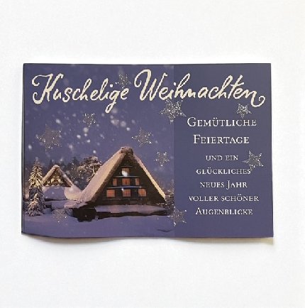 Weihnachtskarte Glamour zum kleinen Preis