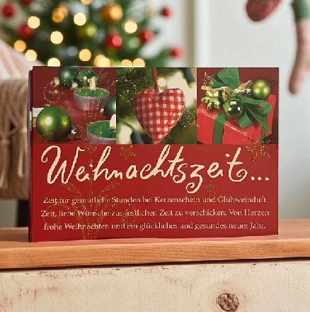 Weihnachtskarte Glamour zum kleinen Preis