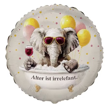 Ballon zum Geburtstag mit Elefant