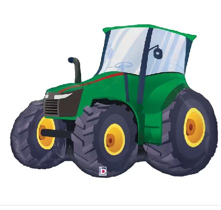 Folienballon Traktor, gr�n