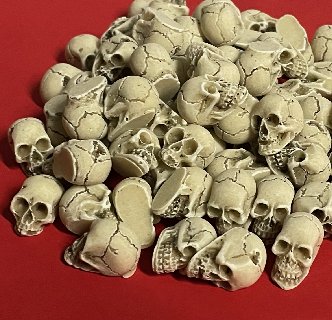 Totenkopf Schdel als Tischdeko, 25 Stck