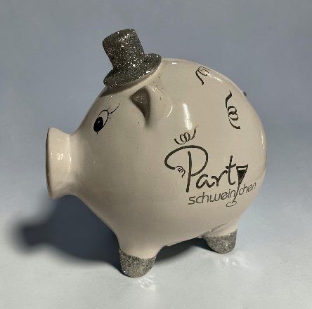 Sparschwein PARTY mit Glitzer