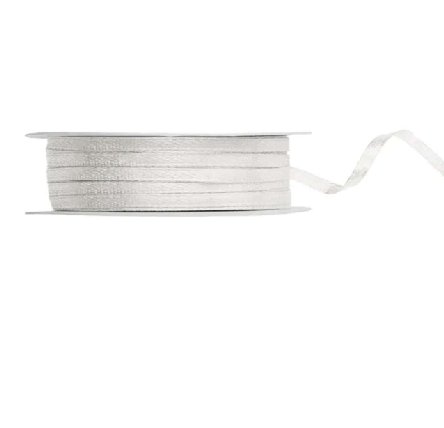 Ballonband - Satin - Creme Hell, 3 mm