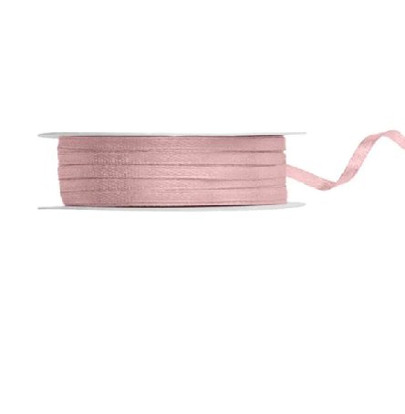 Ballonband - Satin - Altrosa Hell, 3 mm