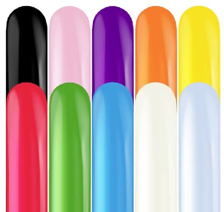 Modelliballons, bunt - 50 Stck