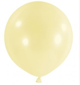 Riesenballon XL -  1m - Pastell - Gelb