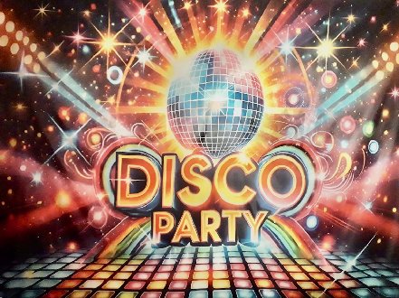 Banner, XXL - Disco Party 244 cm