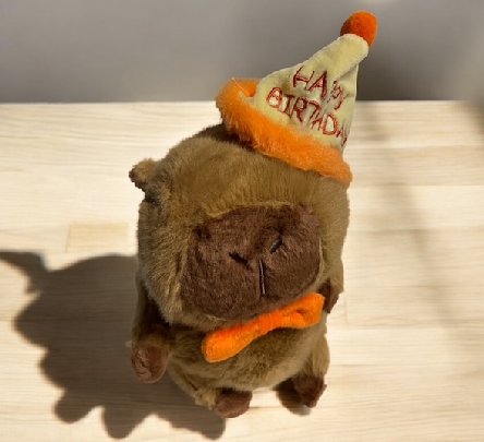Geburtstag-Capybara Plschtier, 25 cm
