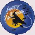 Halloween Luftballon mit Hexe