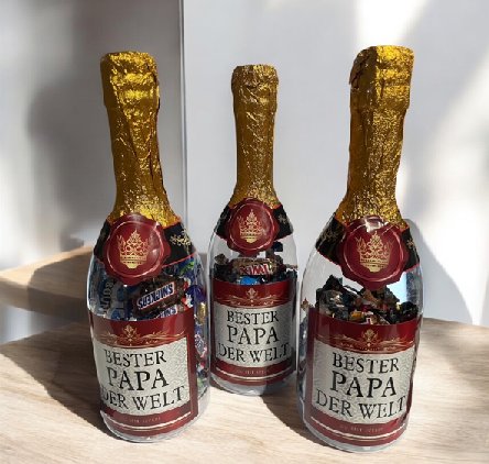 Sektflasche gefllt - Bester Papa der Welt
